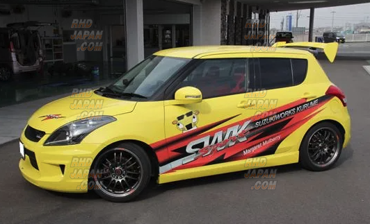 S.W.K. Suzuki Works Kurume SWK Premium Wing FRP Black Gel Coat